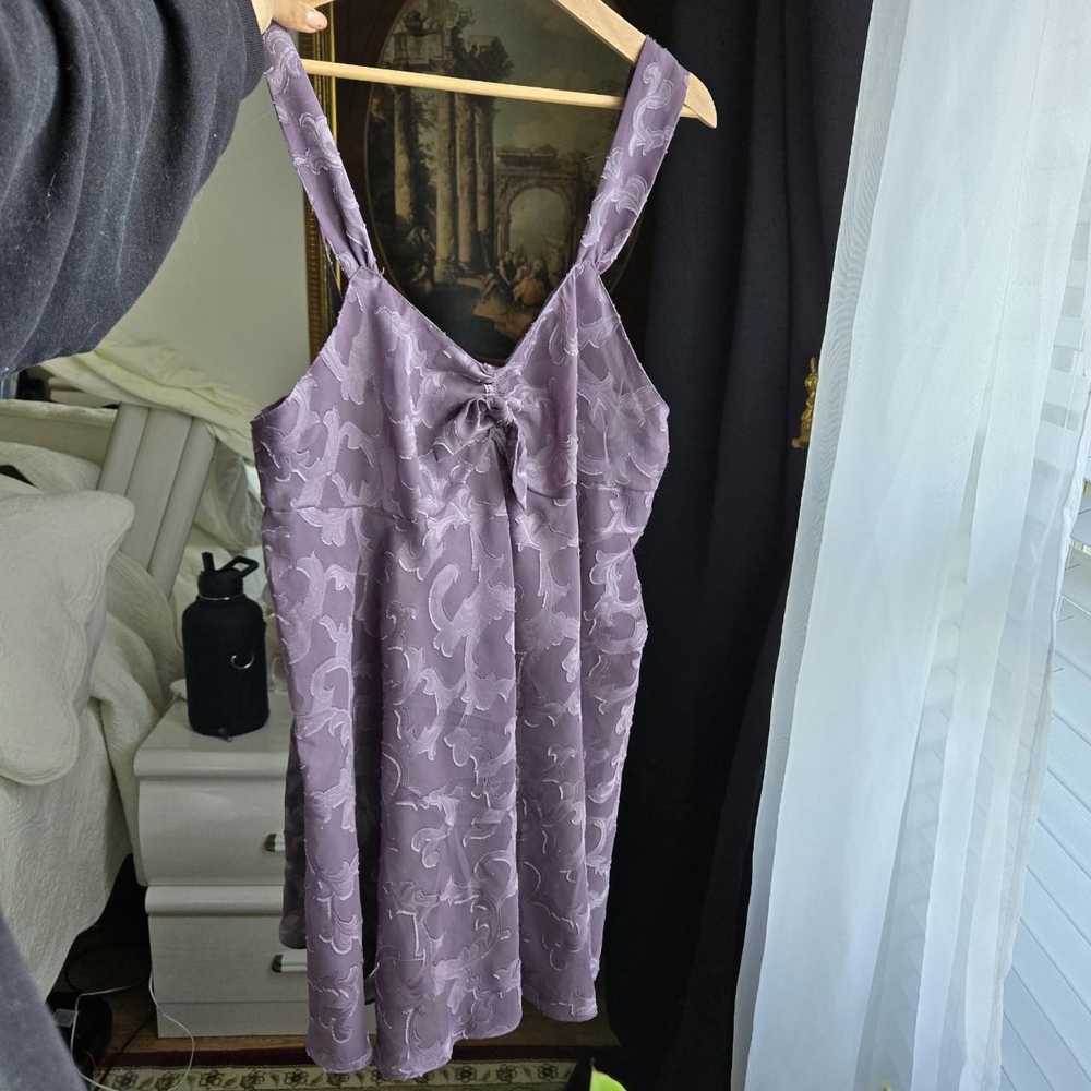Purple Floral Dress